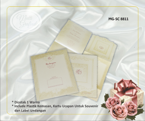 Undangan Template Elegan 16,5x 21,5cm